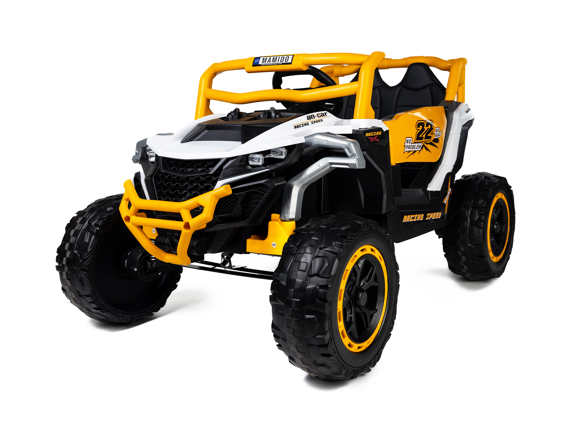 Električni avtomobil Buggy Racing Speed 22 bel | 4x4 | 12V10Ah | 180W | EVA | LED | 2,4Ghz | ECO usnje