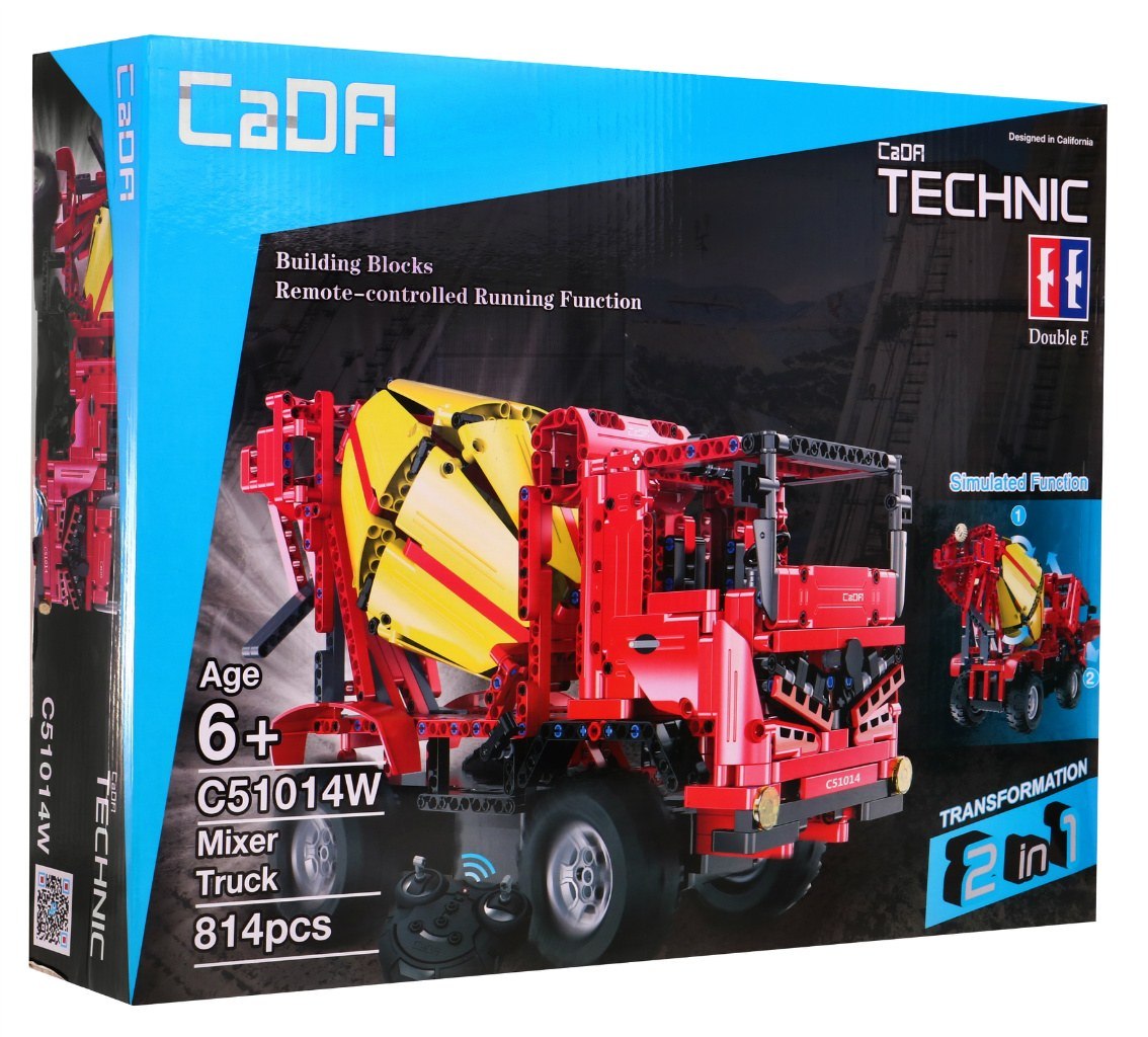 Kocke Technic R/C mešalec rdeč