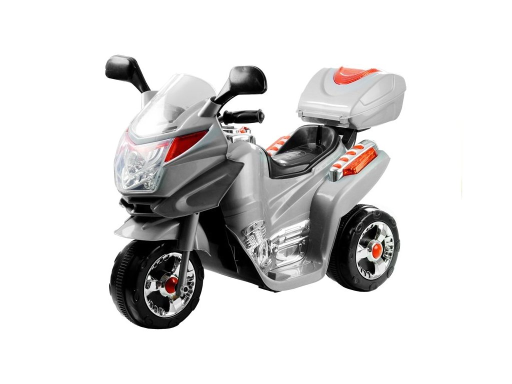 Otroški motor na akumulator srebrn