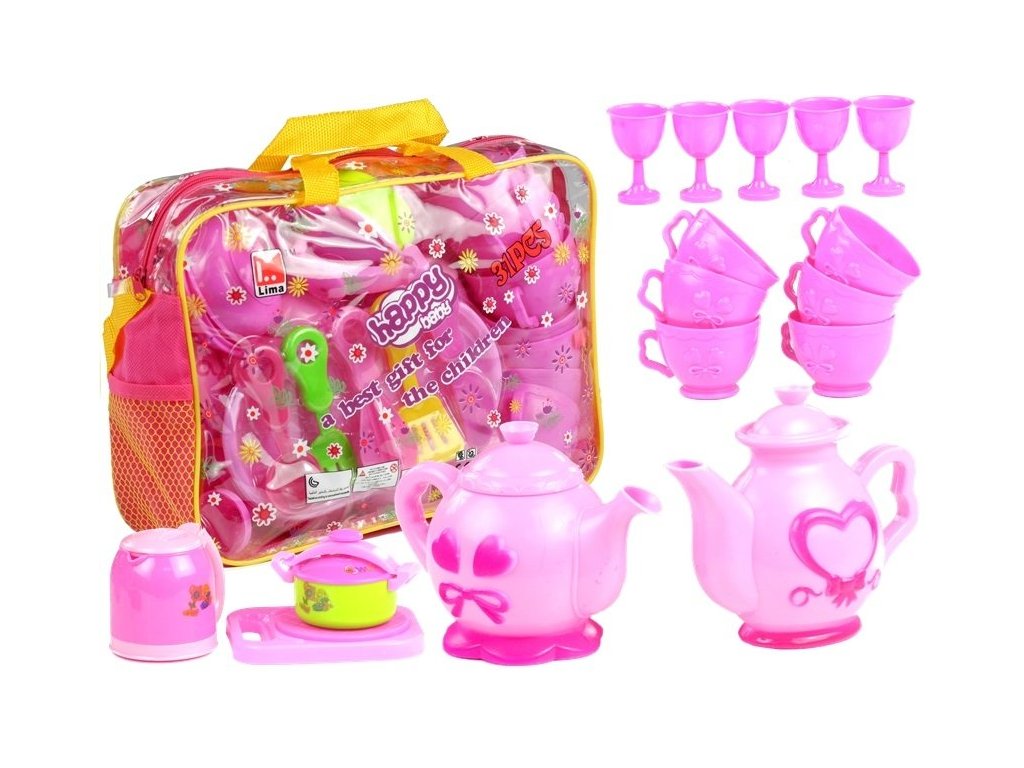 Set posode roza 31 delov