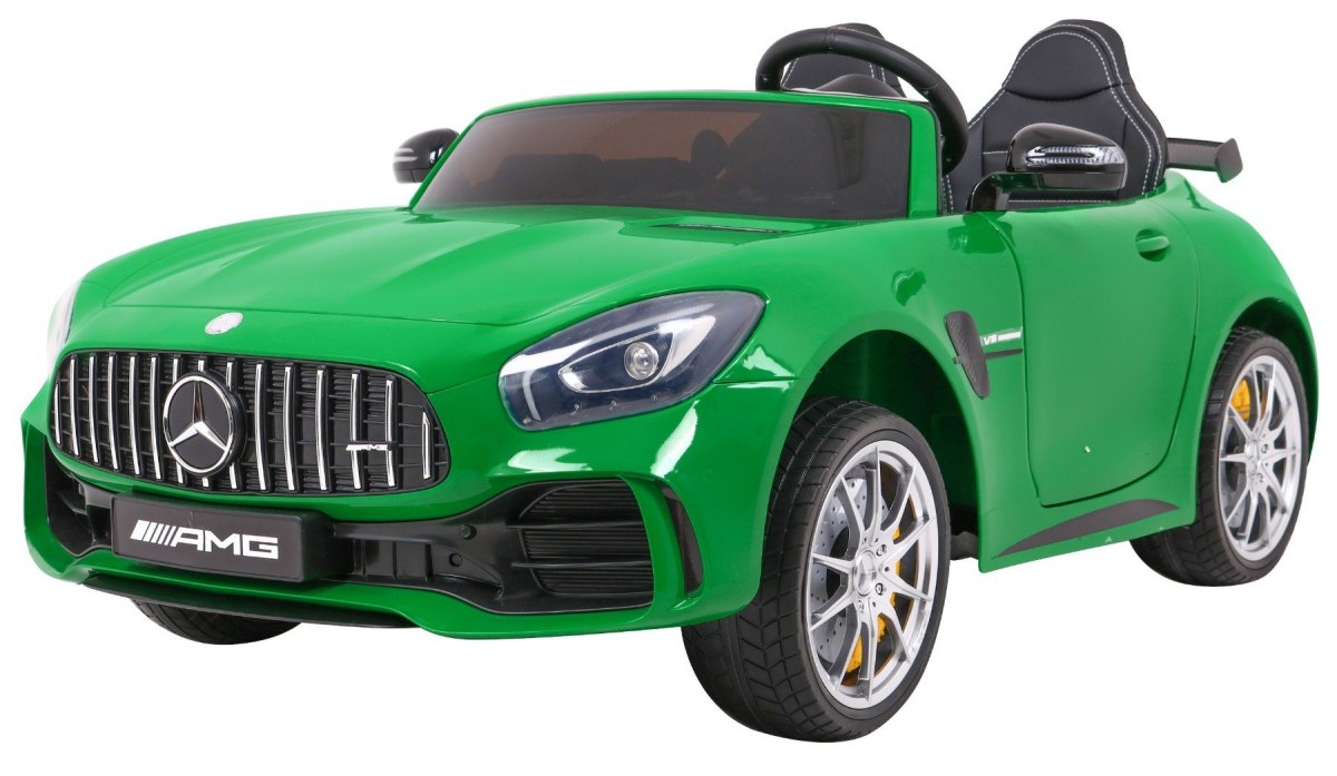 Avto na akumulator Mercedes-Benz GT R 4x4 lakirano zelen.