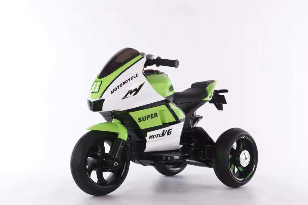 Otroški motor na akumulator MotoV6 zelen