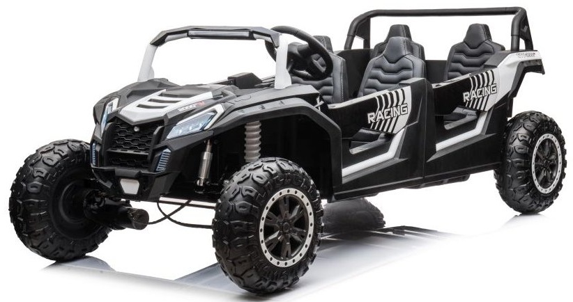Avto na akumulator Buggy UTV štirisedežni 24V napihljiva kolesa beli