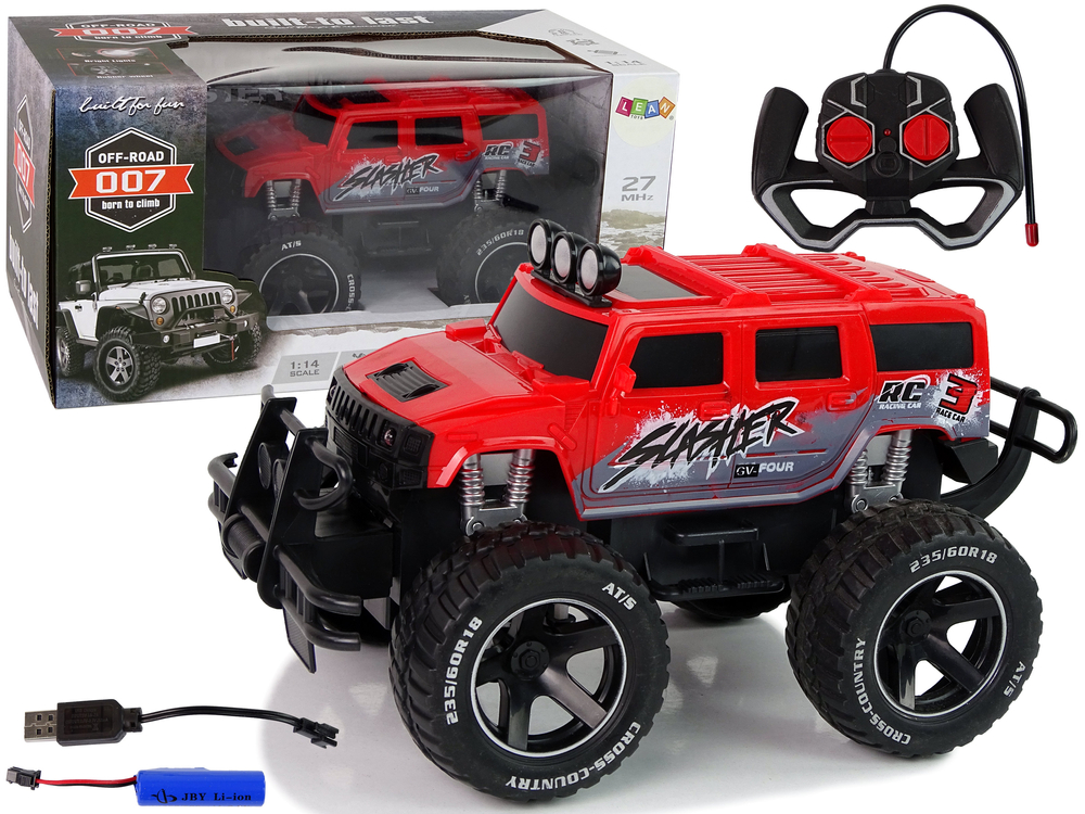 Terenski avto na daljinsko vodenje R/C Cross Country rdeče