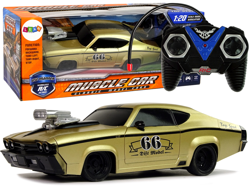 Športni avto na daljinsko upravljanje R/C 1:20 zlato