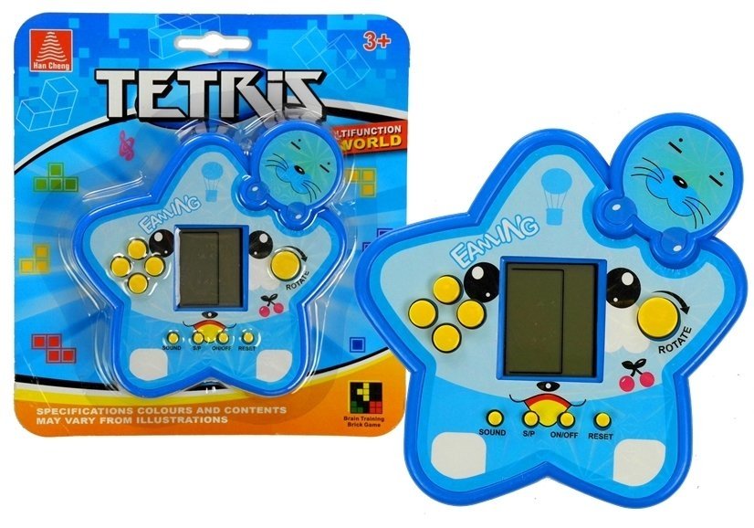 Žepna elektronska igra Tetris modra