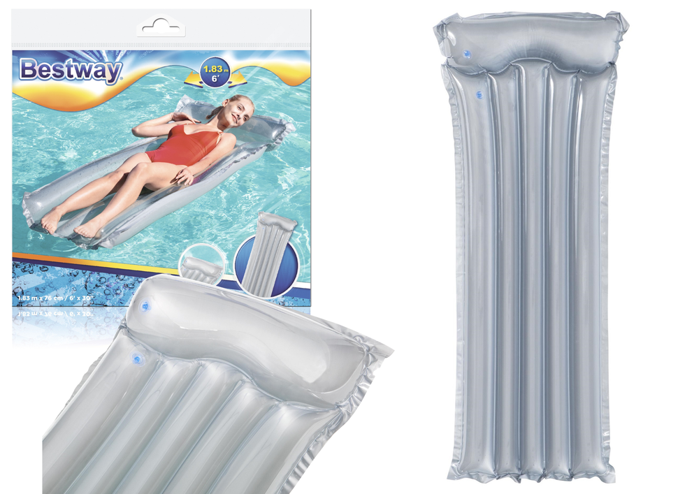 Bestway Napihljiva blazina 183x76 cm siva