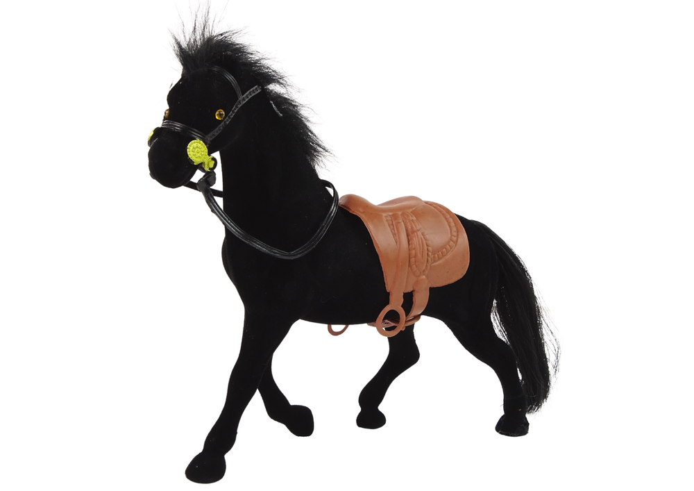 Žametna figura črni konj