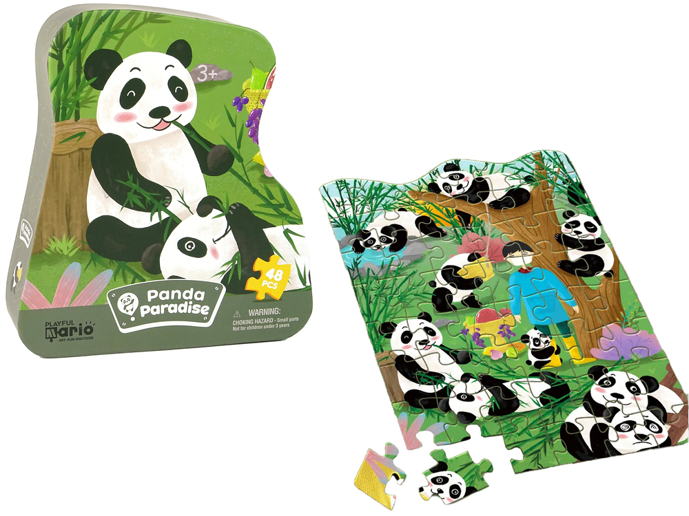 Sestavljanke Panda z bambusom 48 delov