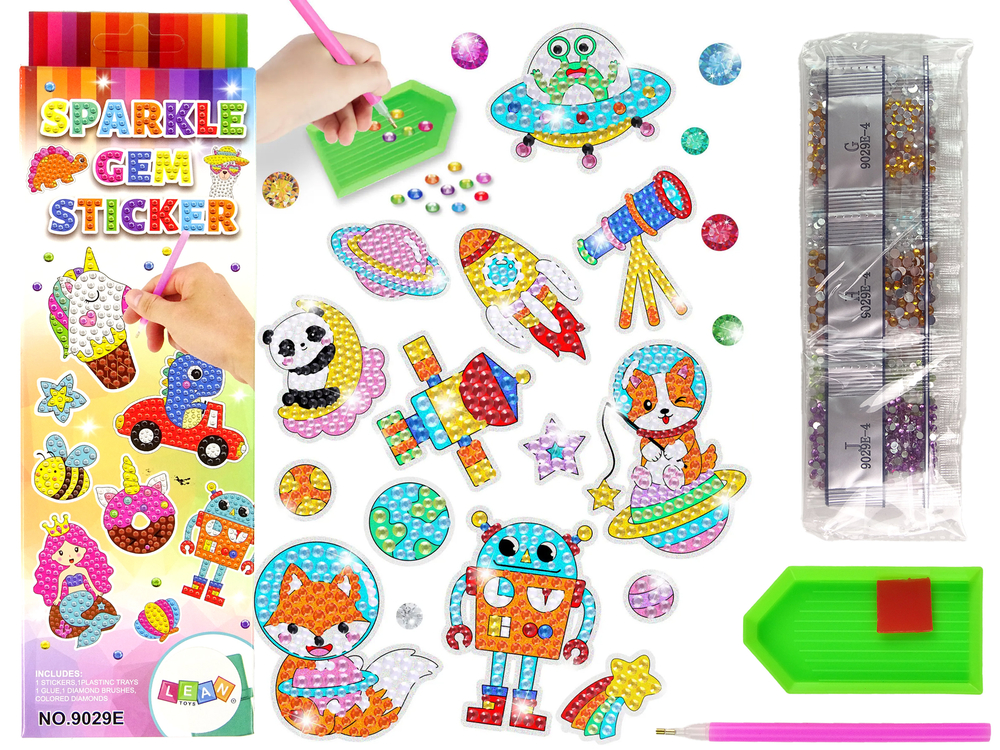 Set diamantnih nalepk vesolje DIY