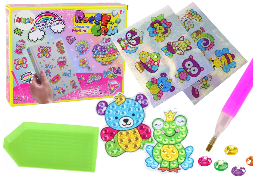 Set DIY diamantnih nalepk Živali