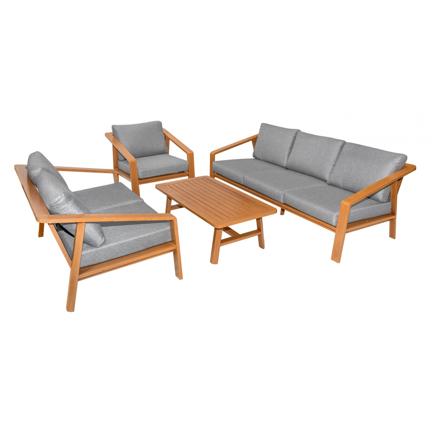 Set aluminijastega vrbovega pohištva s ​​tabelo
