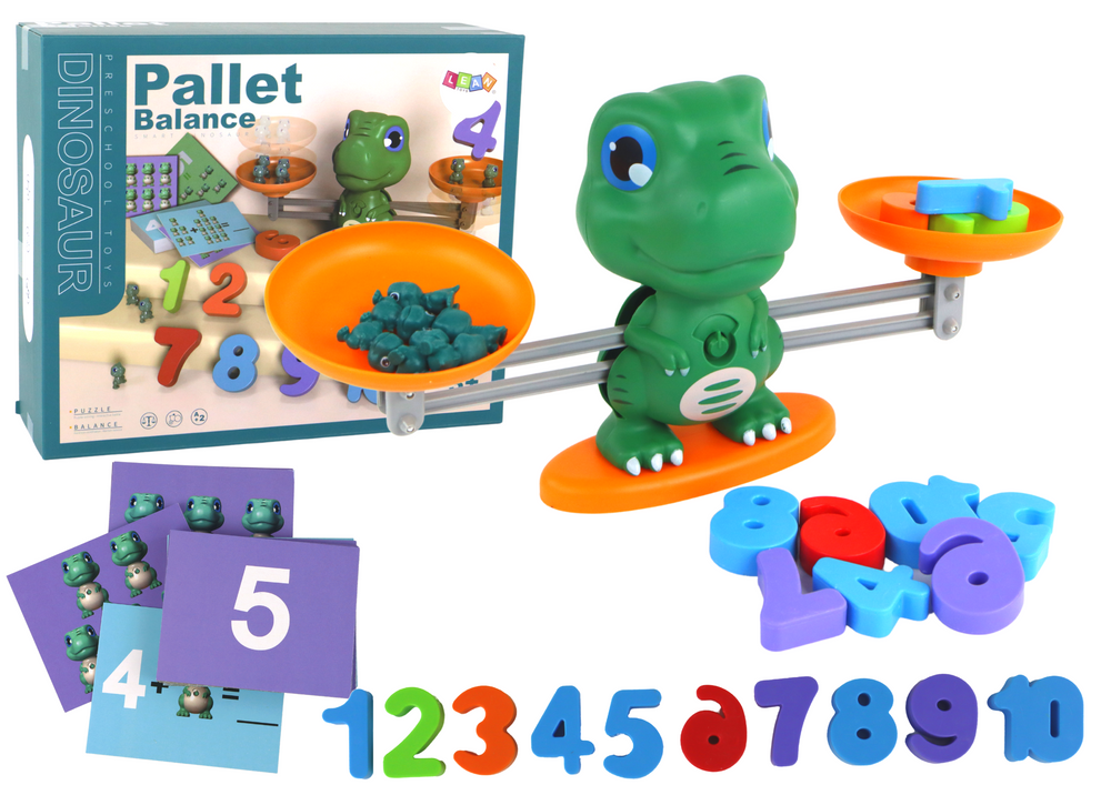 Izobraževalna igrača dinosaur matematična tehtnica