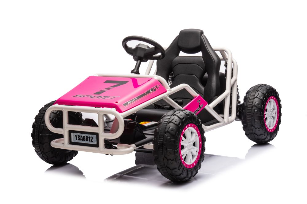 Avto na akumulator Buggy A8812 24V roza