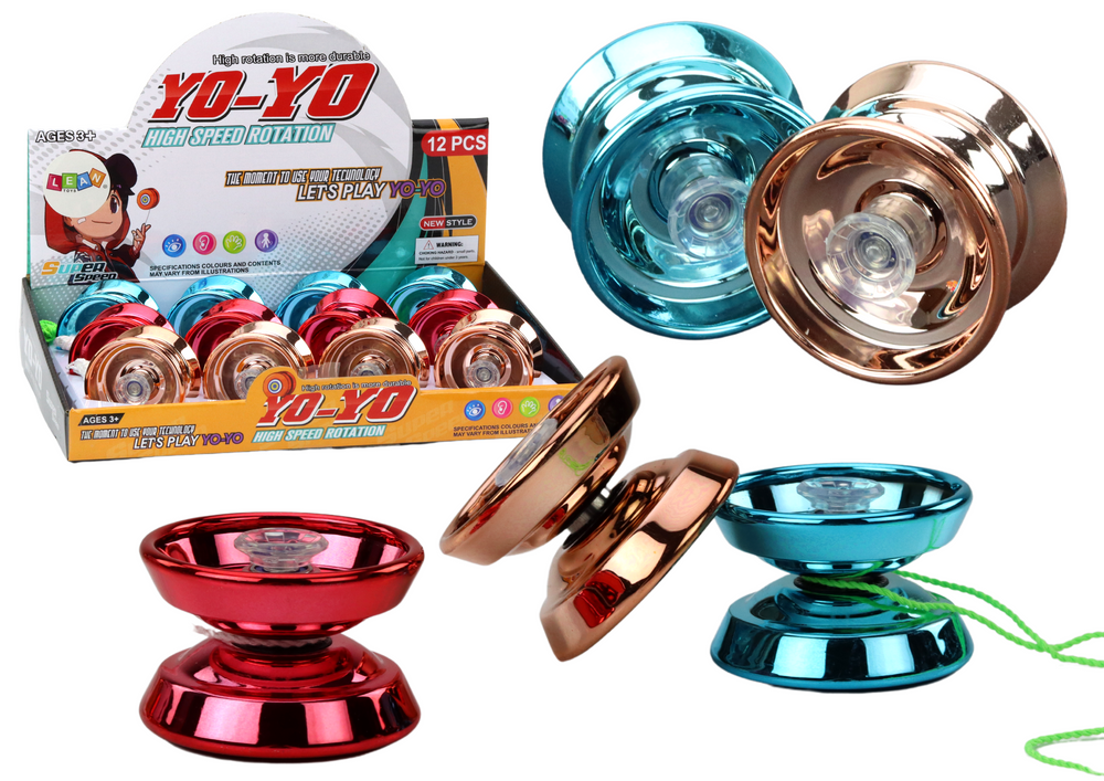 Klasični aluminijasti yoyo modre zlate rdeče barve