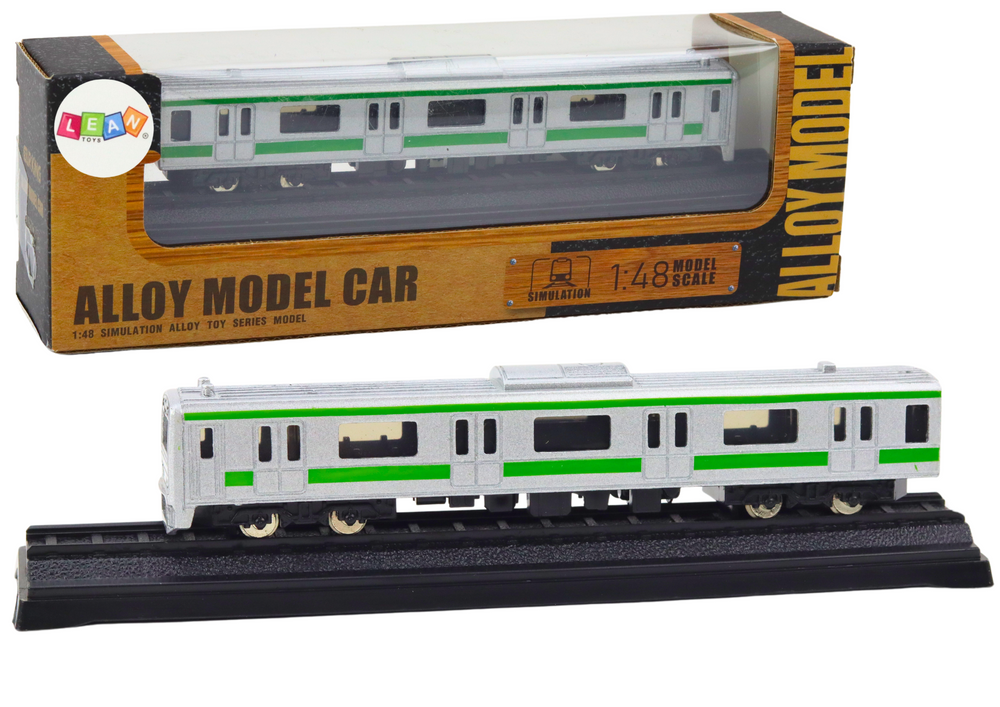 Zbirateljski model vlaka 1:48 srebrn