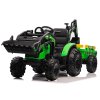 Dětský elektrický traktorbagr s přívěsem SX2068 zelený03