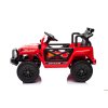 Električni avtomobilček OFFROAD rdeč 12V Visoka šasija, širok sedež, Vzmetene osi, 2,4 GHz Daljinski upravljalnik LED luči