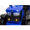 Otroški električni traktor s prikolico 12V 7Ah modre barve
