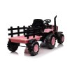 227361 6 detsky elektricky traktor s vleckou 12v 7ah ruzovy