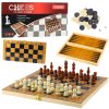 pol pm Klasyczna Gra Logiczna 3w1 Szachy Warcaby Backgammon Drewniane 22463 1