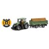 Traktor na daljinsko upravljanje Farmer 2,4 GHz s prikolico in efekti
