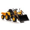 Dětský elektrický traktor s pohyblivou radlicí žlutý01