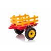 Elektrický traktor s vlečkou T2 červený9