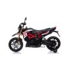 Dětská elektrická motorka Aprilia černo červená3