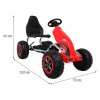 Dětská šlapací motokára Monster Strong05