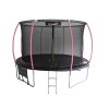 Zahradní trampolína 366 cm černo růžová4