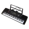 199878 2 keyboard s mikrofonem cerny