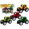 Sada Barevných Zemědělských Traktorů Farma, 4 Kusy