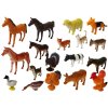 Velká Sada 20 Figurinek Zvířat Farma Podložka