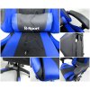 Ergonomické Herní Křeslo K3 R-Sport Modro-černé Pro Hráče S Masážní Funkcí