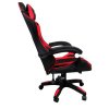 Gamingové křeslo K3 R-Sport červeno-černé pro hráče s masážní funkcí