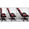 Gamingové křeslo K3 R-Sport červeno-černé pro hráče s masážní funkcí