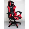 Gamingové křeslo K3 R-Sport červeno-černé pro hráče s masážní funkcí