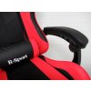 Gamingové křeslo K3 R-Sport červeno-černé pro hráče s masážní funkcí