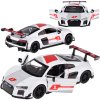Športni kovinski avtomobilček Audi R8 LMS 1:32 z efekti