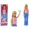Lutka Anlily z dolgimi blond lasmi in modnimi oblačili