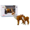 212476 figurka dospela lama 8 cm s mladetem lamy 6 cm zvirata sveta