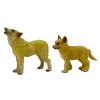 Figura odraslega volka 9 cm in volčjega mladiča 6,5 cm