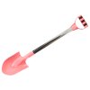 Aluminijasta lopatka za pesek s pastelno roza ročajem 60 cm