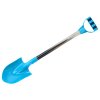 Lopatka za pesek s kovinskim ročajem pastelno modra 60 cm