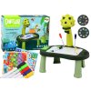 Projektor za risanje dinozaver s stoli in 2v1 igro Kače in lestve zelen