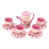 Set za kavo in čaj skodelice, vrč, pladenj roza kavarna 12 kos