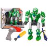 Vijačni robot z orožjem, vrtalnikom in izvijačem s svetlobami in zvoki zelen.