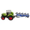 Traktor s plugom na vztrajnik