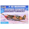 214405 1 revell micro wings model p 40 warhawk 1 144